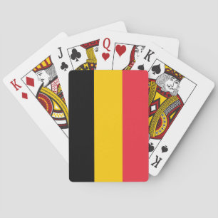 Spelkort med Belgiens flagga