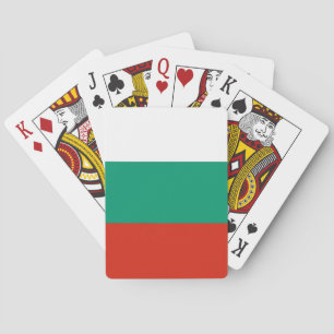 Spelkort med Bulgariens flagga