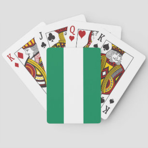 Spelkort med Nigerias flagga