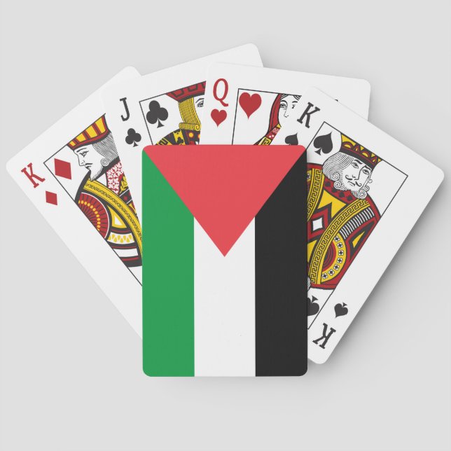 Spelkort med Palestinas flagga (Baksidan)
