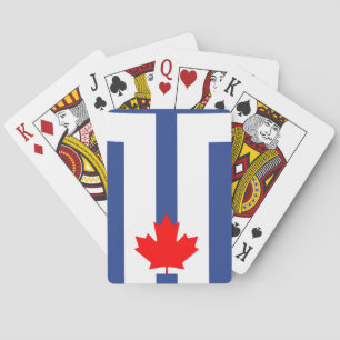 Spelkort med Torontos flagga, Kanada