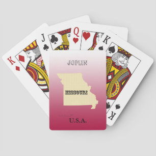 Spelkort - Missouri State Karta med City