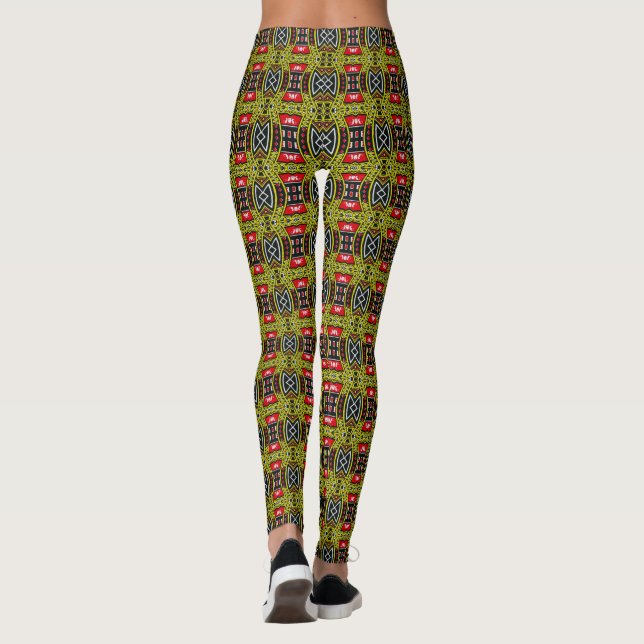 Spelkort mönster leggings (Baksida)