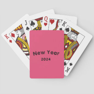 Spelkort nytt år 2024.