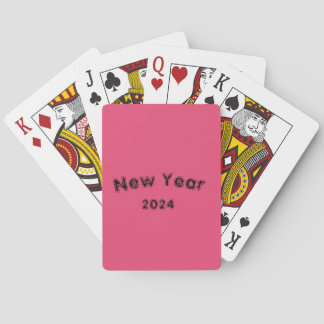 Spelkort nytt år 2024.
