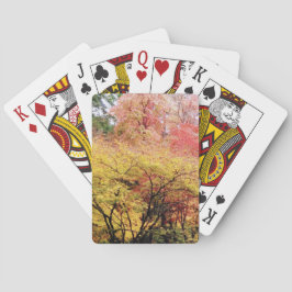 Spelkort på höst färger