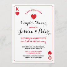 Spelkort Par Kung Queen Las Vegas Inbjudan