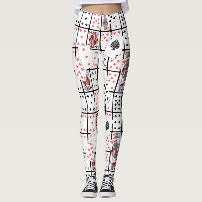 Spelkort Poker Euchre Leggings (Framsida)