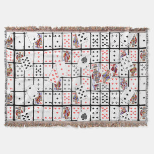 Spelkort Poker Euchre Throw Blanket Filt