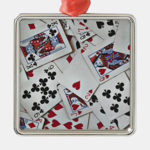 Spelkort Poker Games Queen Kung Julgransprydnad Metall