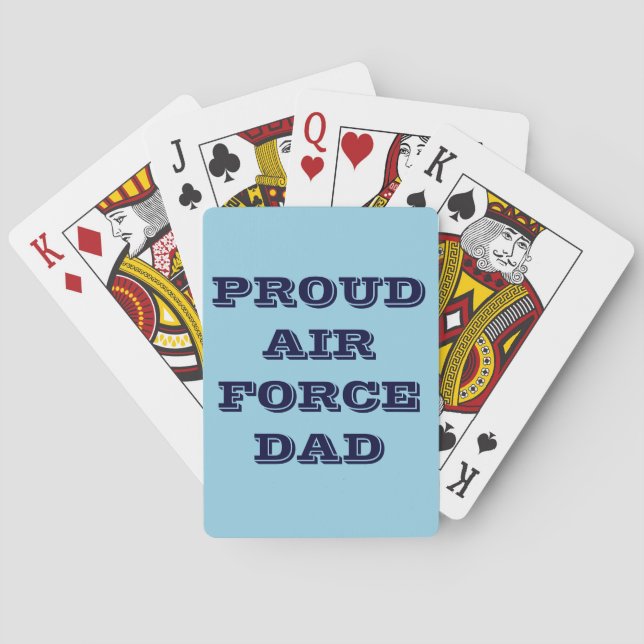 Spelkort: Proud Luft Force Pappa Casinokort (Baksidan)