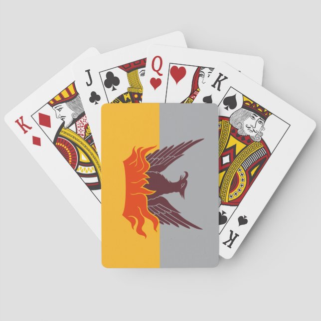 Spelkort - San Francisco Fog & Guld Flagga (Baksidan)