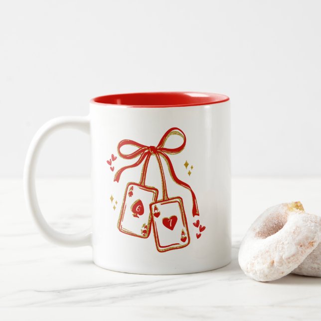 Spelkort Valentine 6 7 Mugg | Trendig Kärlekskort (Med munk)