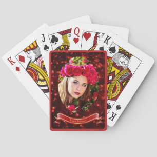 Spelkort — Woman in red