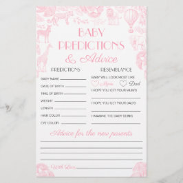 Spelkortet Baby Predictions and Advice Baby Shower