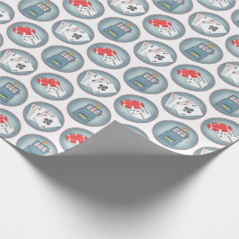 Spelkortplats för kasino Poker Spelar Maskin Presentpapper