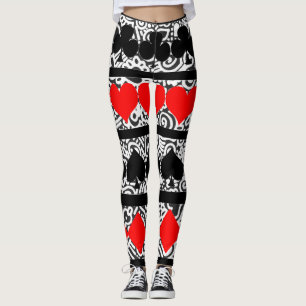 Spelkortsbindningar Leggings