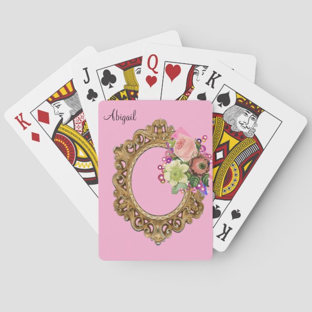 Spelkortshäfte Floral Victorian Casinokort (Baksidan)