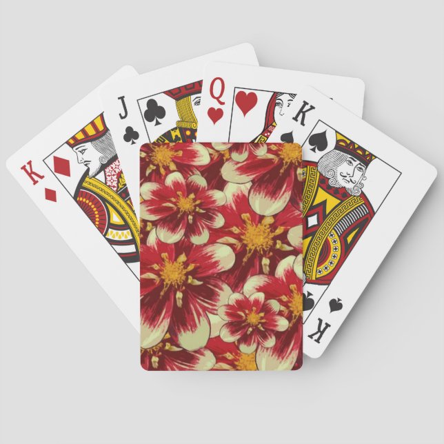 Spelkortslek Floral Casinokort (Baksidan)