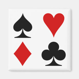 Spelkortsmagnet. Magnet