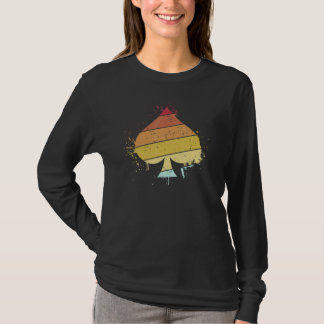Spelkortspelaren vintage Spade Poker T Shirt