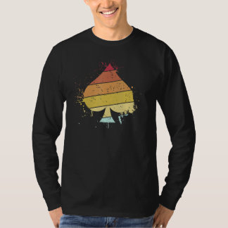 Spelkortspelaren vintage Spade Poker T Shirt