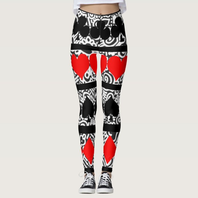 Spelkortstights Leggings (Framsida)
