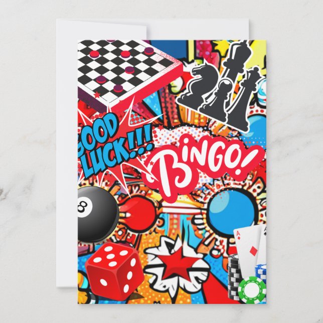 Spelkväll Julkort (Framsida)