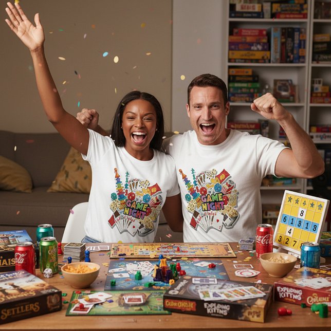 Spelkväll  t shirt (Skapare uppladdad)