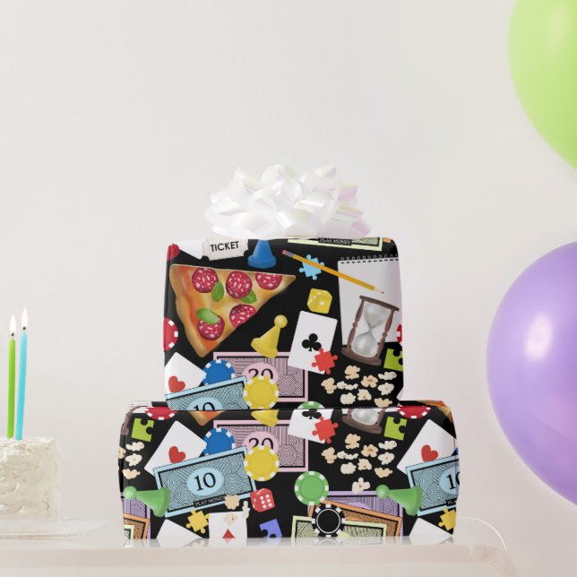 Spelkvällsbrädspel Snacks Party Presentpapper (Festgåvor)