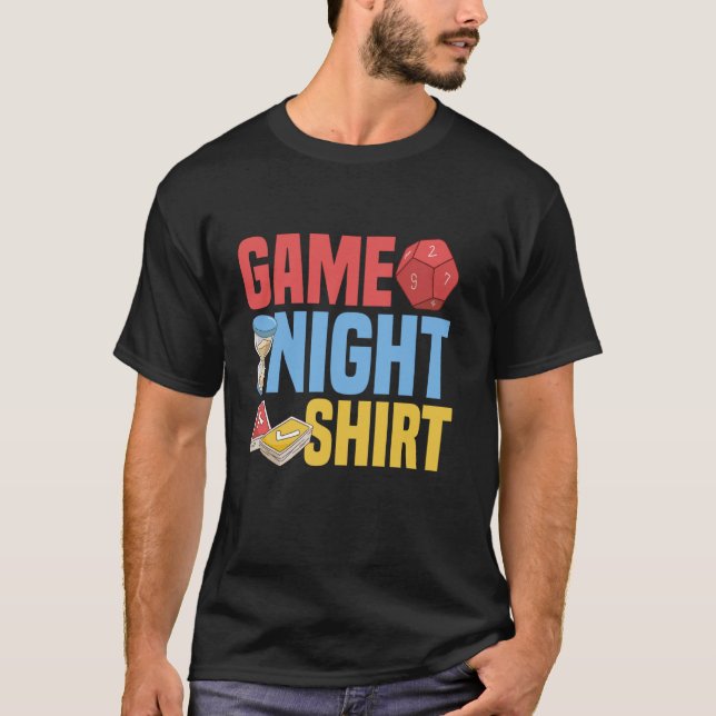 Spelkvällströja  Brädspel Trivialnatt T Shirt (Framsida)