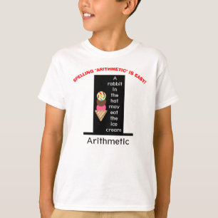 Spell Arithmetic Magician Hat Ice Cream T Shirt