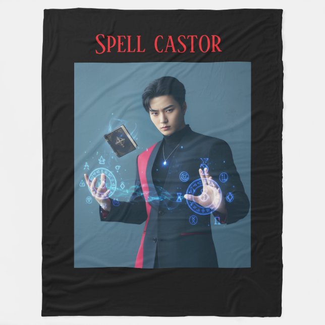 Spell castor Balnket Fleecefilt (Framsidan)