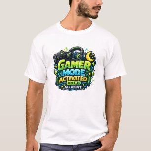 Spelläge Aktiverat Hela Natten T Shirt