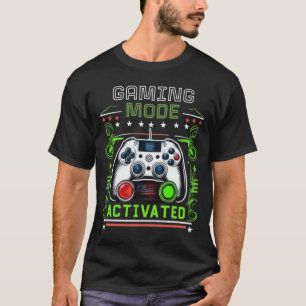Spelläge Aktiverat: Intensiv Grön Spelare T Shirt