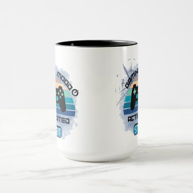 "Spelläge aktiverat - Spelkaffe Mugg" Mugg (Center)