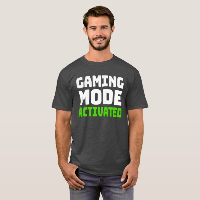Spelläge aktiverat t shirt (Hel framsida)