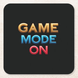 Spelläge på underlägg papper kvadrat