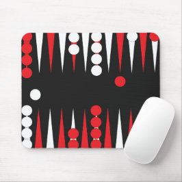 Spellayout för Backgammon Player-kort Musmatta