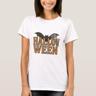 Spellbindning Halloween Fladdermus Design T Shirt
