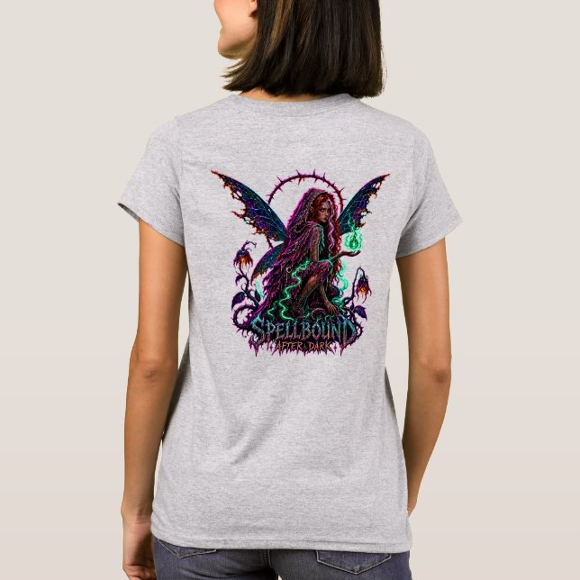 Spellbound After Dark – Neon Witch Fairy T Shirt (Baksida)