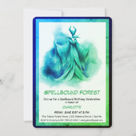 Spellbound Forest – Dark Fairy Birthday Party Inbjudningar