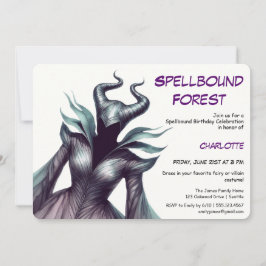 Spellbound Forest – Dark Fairy Birthday Party Inbjudningar