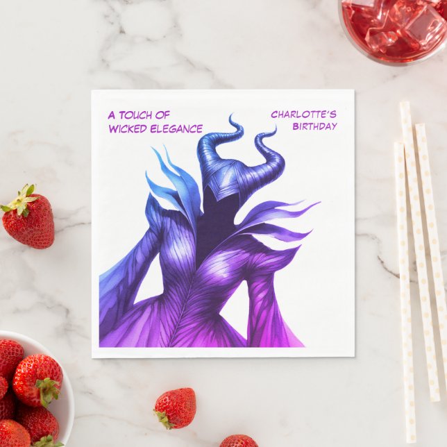 Spellbound Forest – Dark Fairy Birthday Party  Pappersservett (Insitu)