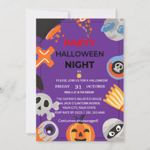 Spellbound Halloween fest-inbjudan Inbjudningar