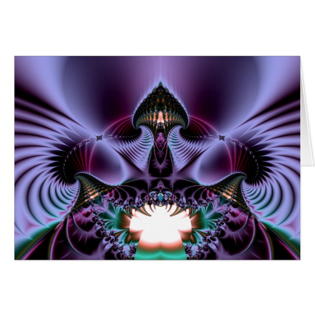 spellcaster i hans torn hälsningskort (Framsidan Horizontal)