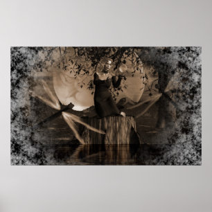 Spellcaster-Sepia Poster