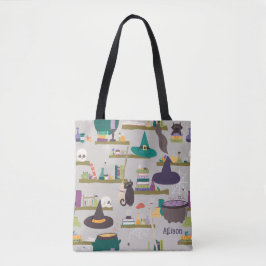 Spellcaster Shelves Witch Halloween Tygkasse