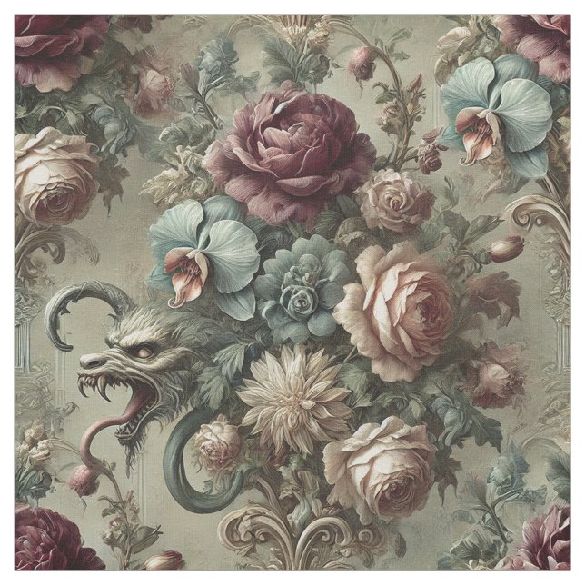 Spellhound - Gothic Påstående Tile Tyg (Provkarta)