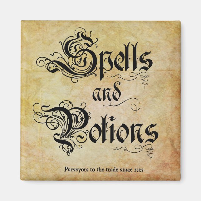 Spells och drycker  magnet (Framsidan)